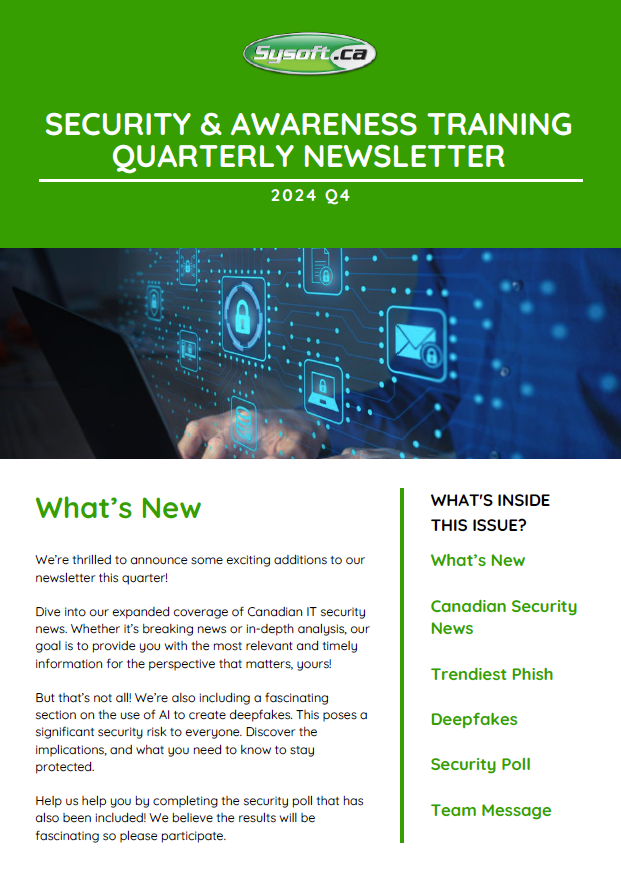 Sysoft Newsletter Q4 SAT 2024