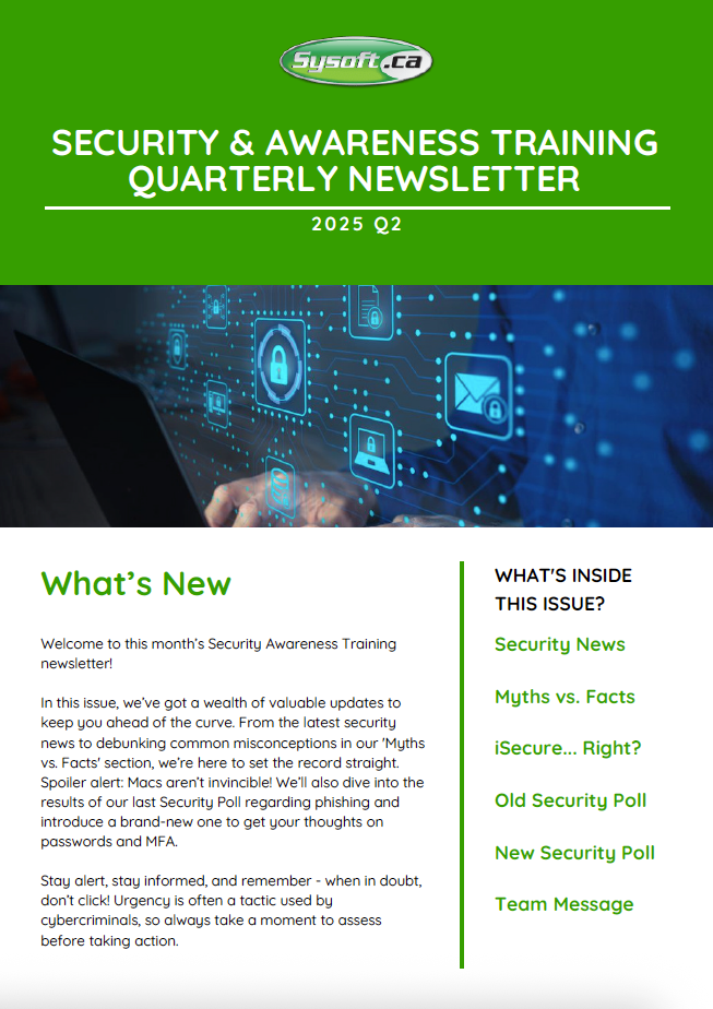 Sysoft Newsletter Q2 SAT 2025