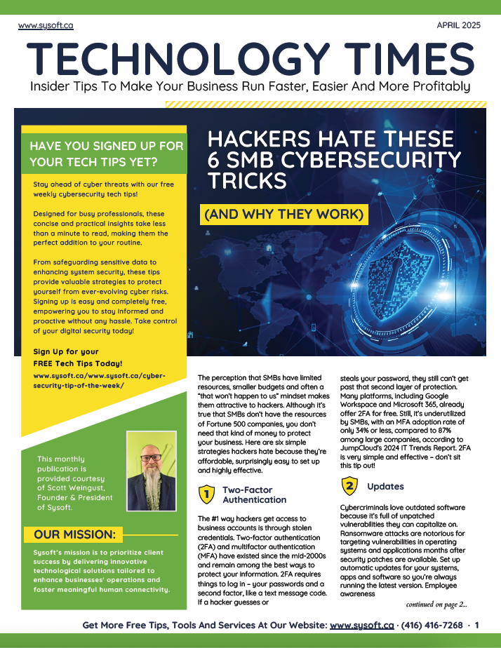 Sysoft Newsletter April 2025