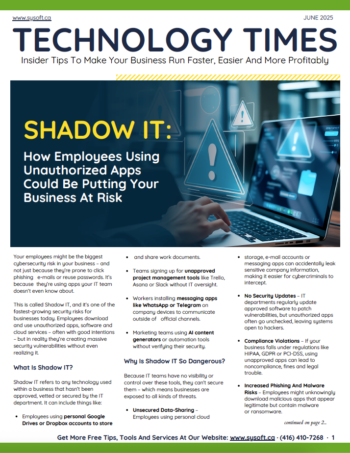 Sysoft Newsletter June 2025