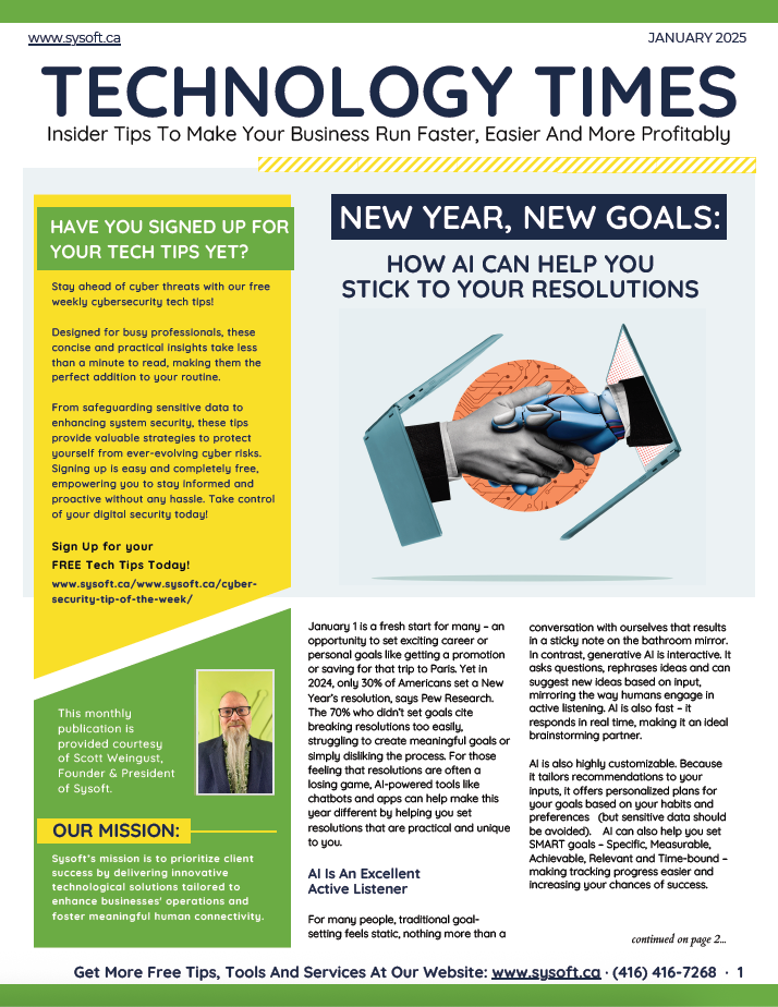 Sysoft Newsletter Jan 2025
