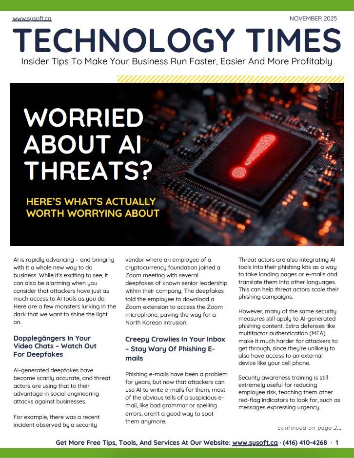 Sysoft Newsletter November 2025