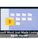 Microsoft Word Just Made Losing Files Much Harder